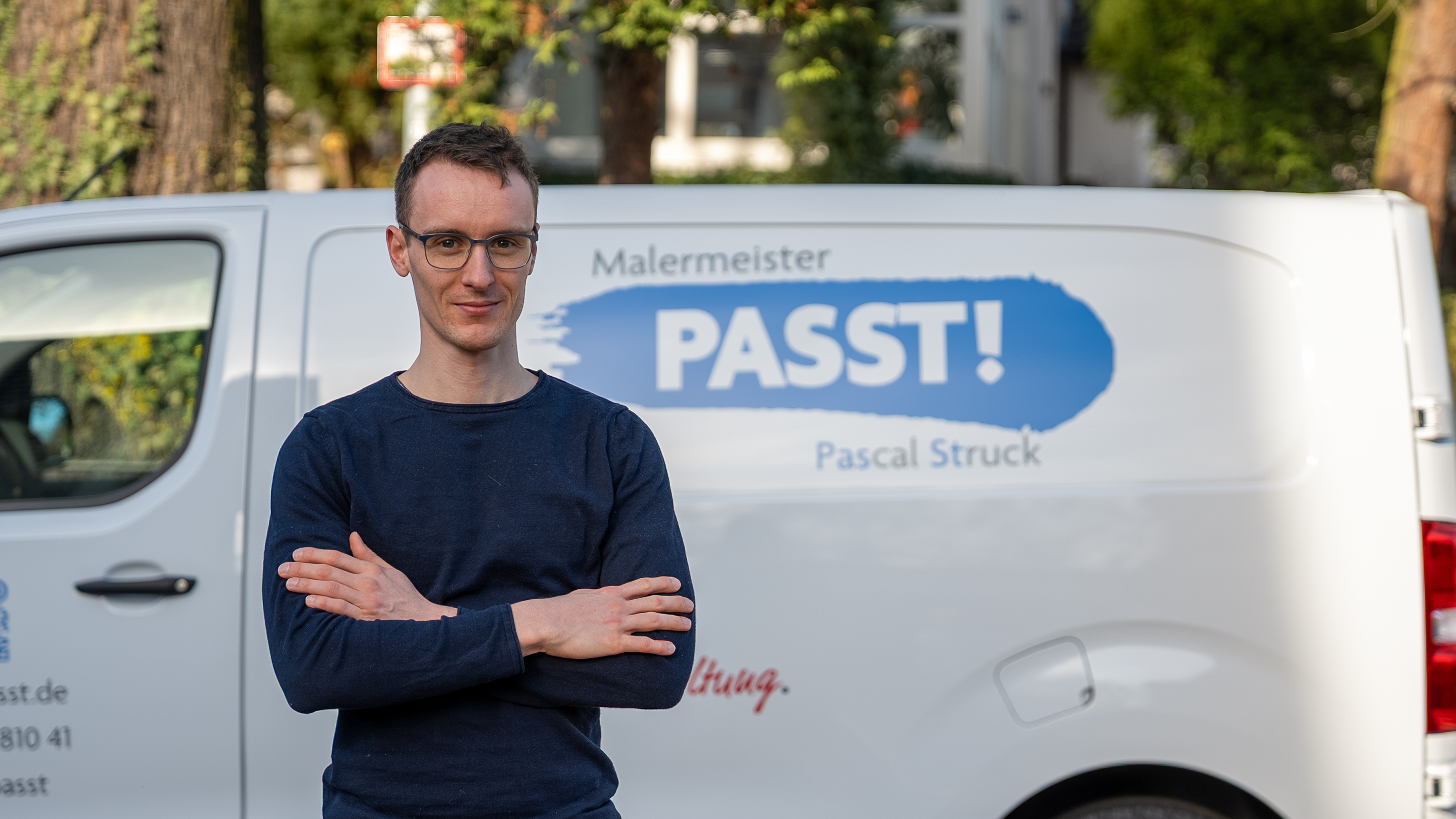 PASST! Eine interessant gestaltete Wand von Malermeister Pascal Struck.